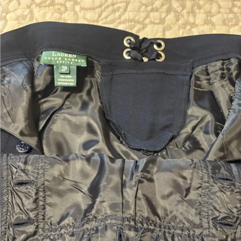 VINTAGE RALPH LAUREN NAVY MILITARY STYLE PANTS - Picture 11 of 12